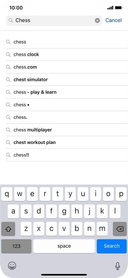 Press Search.