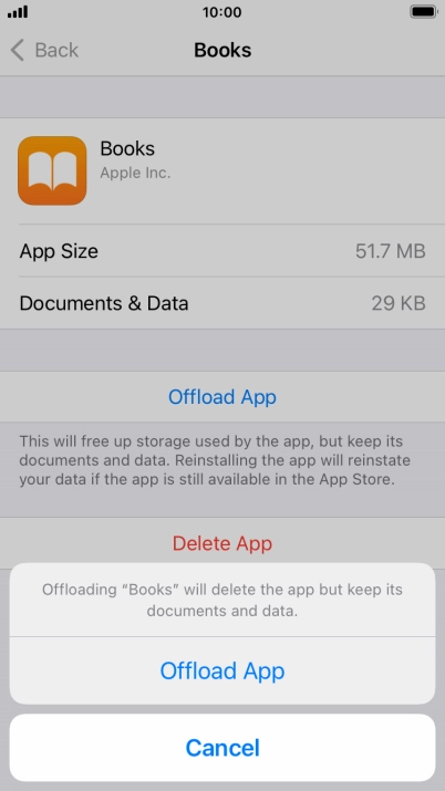 Press Offload App.