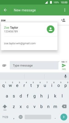 Press the required contact.