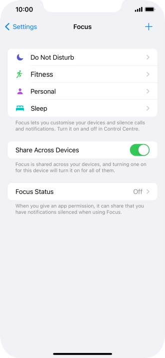 Press Do Not Disturb.