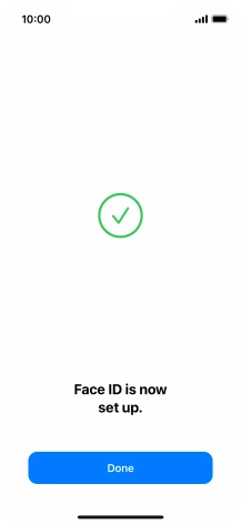 Press Done. If you haven't previously selected a phone lock code, key in a code of your own choice twice.