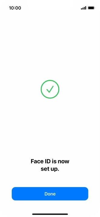 Press Done. If you haven't previously selected a phone lock code, key in a code of your own choice twice.