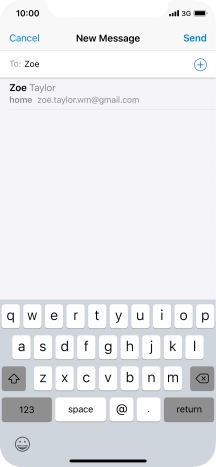 Press the required contact.