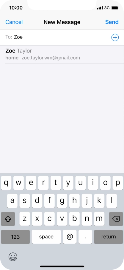 Press the required contact.