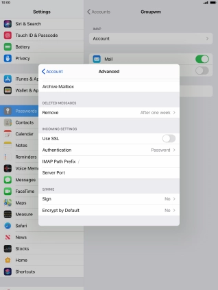 Press Authentication.