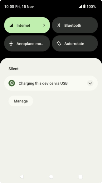 Press the drop down list.