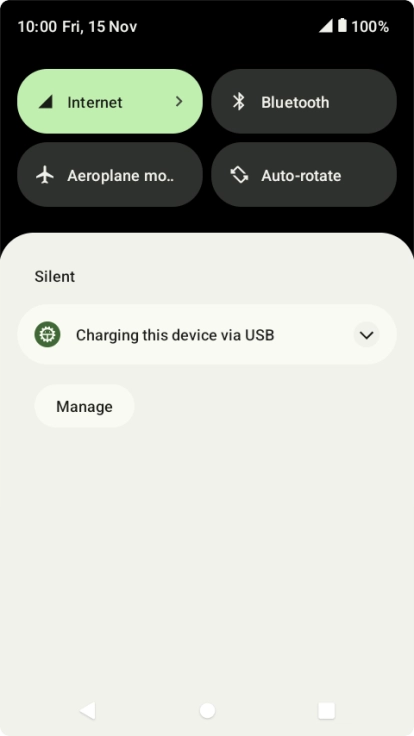 Press the drop down list.
