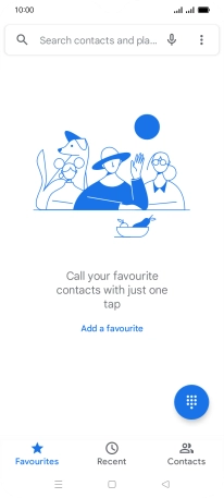 Press the menu icon.