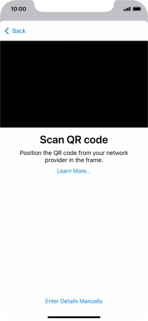 Place the QR code you've received inside the phone camera frame to scan the code.