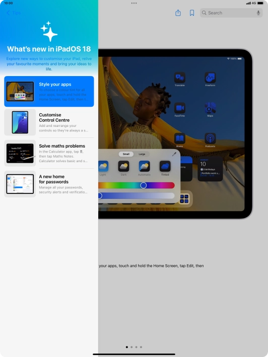 Slide your finger upwards starting from the bottom of the screen to return to the home screen.