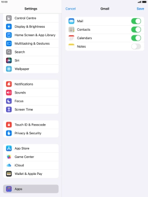 If this screen is displayed, you email account has been recognised and set up automatically. Follow the instructions on the screen to key in more information and finish setting up your tablet.