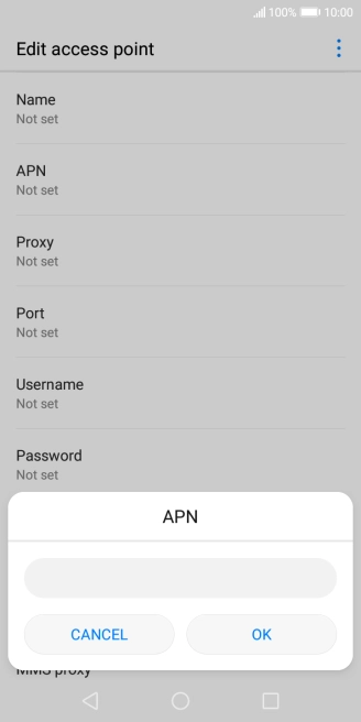 Key in live.vodafone.com and press OK.