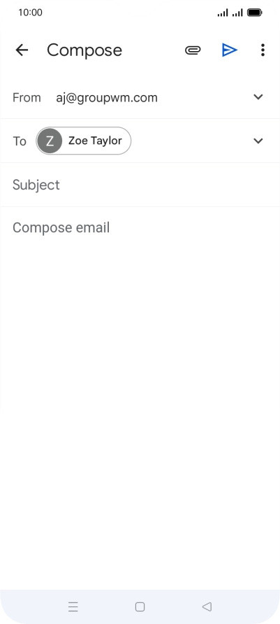 Press Subject and key in the required subject.