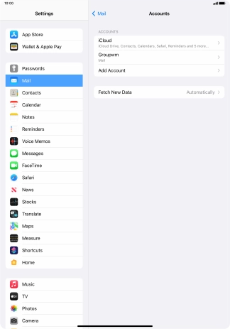 Press Fetch New Data.