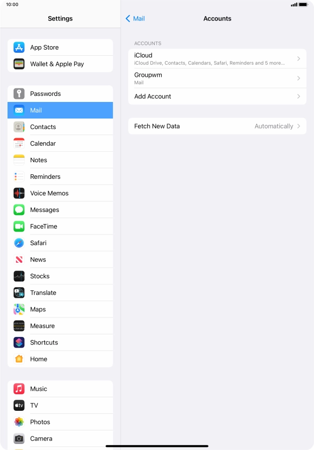 Press Fetch New Data.