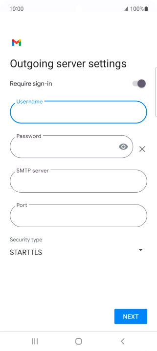 Press the field below 