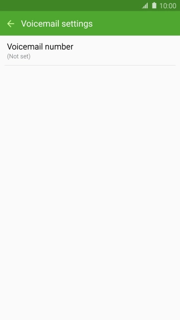 Press Voicemail number.