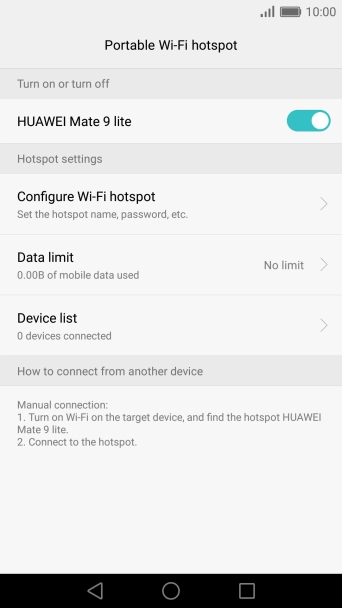 Press the Home key to return to the home screen.