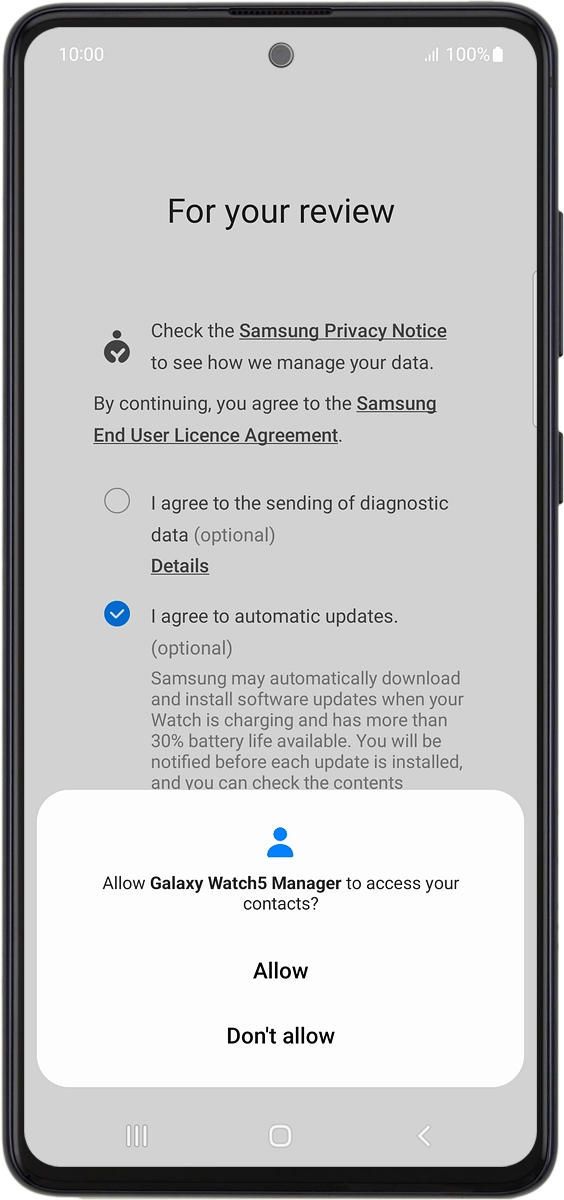 On your phone: Press Allow.