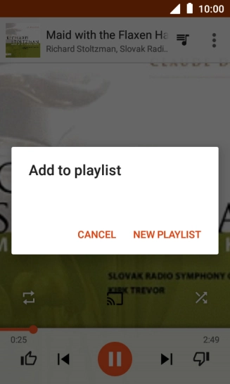 Press NEW PLAYLIST.