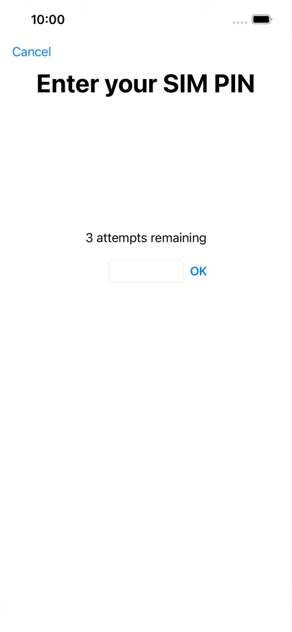 If your SIM is locked, key in your PIN and press OK.