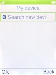 Select Search new device. Select Search new device.