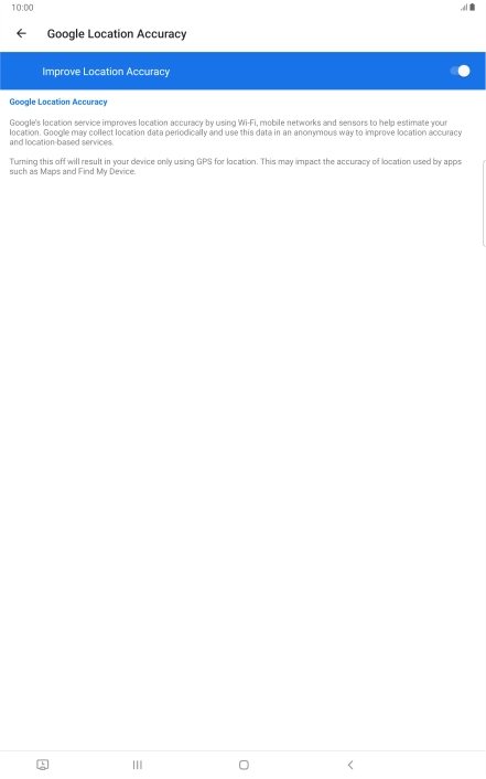 If you press the indicator next to 