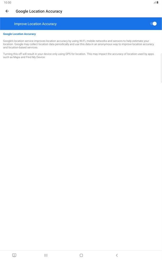 If you press the indicator next to 