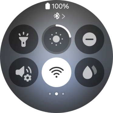 Press the Wi-Fi icon to turn the function on or off. Press the Wi-Fi icon to turn the function on or off.