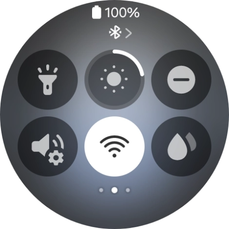Press the Wi-Fi icon to turn the function on or off. Press the Wi-Fi icon to turn the function on or off.