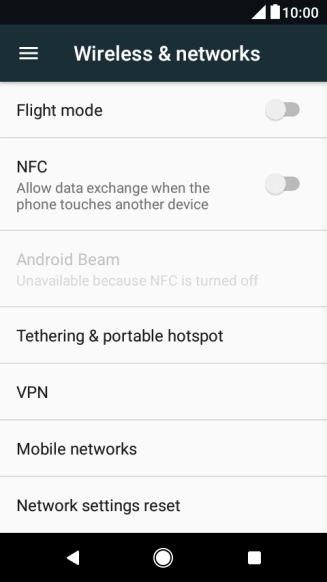 Press Mobile networks.