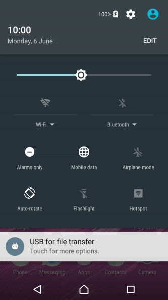 Press the sound settings icon to turn off silent mode.