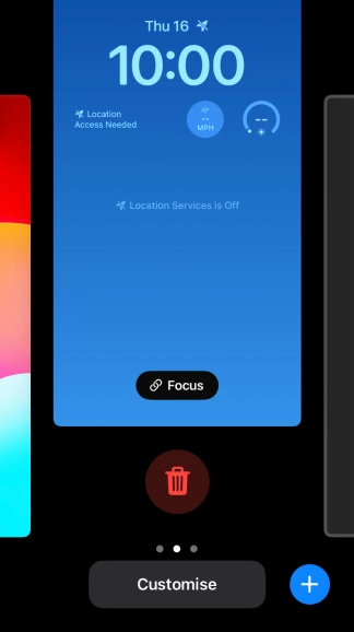 Press the delete icon.