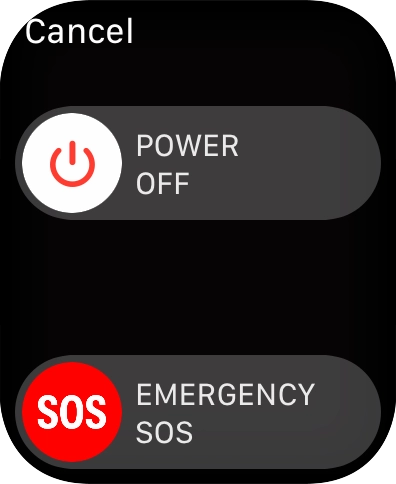 Press and drag the power off icon right.