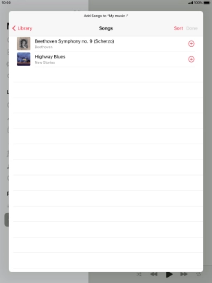 Go to the required category and press the required audio file.