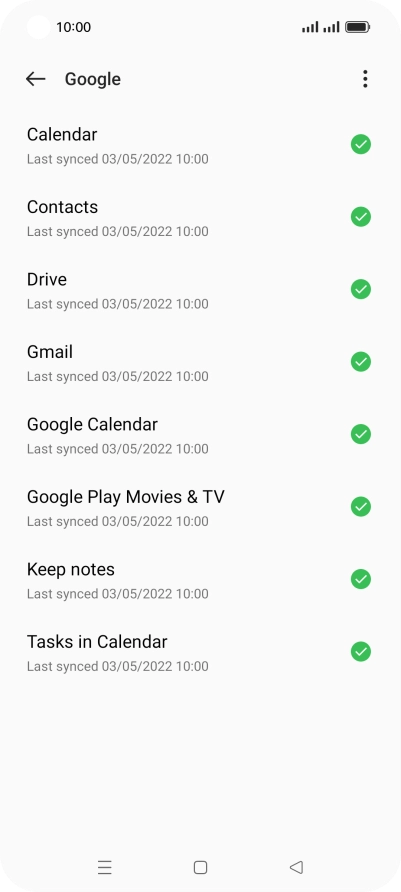 Press the Home key to return to the home screen.
