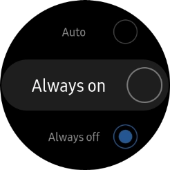Press the required setting. Press the required setting.