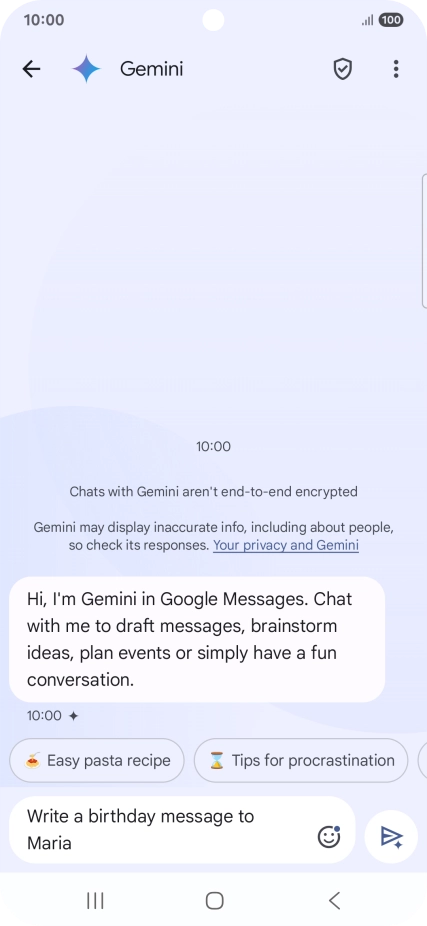 Write or say in your own words which topic you would like to use.