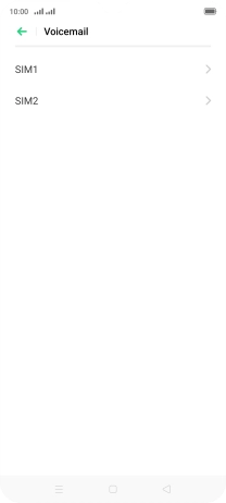 Press the name of the SIM.