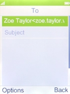 Highlight Subject and key in the required subject. Highlight Subject and key in the required subject.