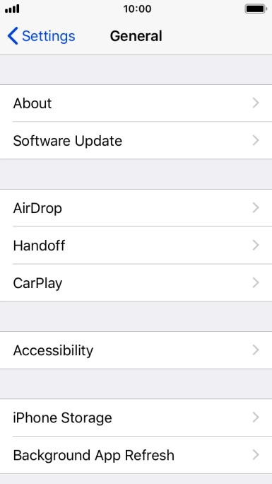 Press iPhone Storage.