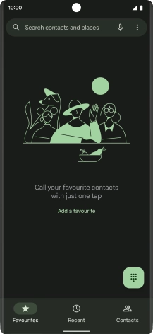 Press the menu icon.