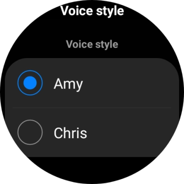 Press the required voice.