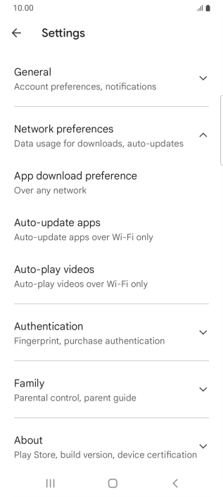 Press Auto-update apps. Press Auto-update apps.