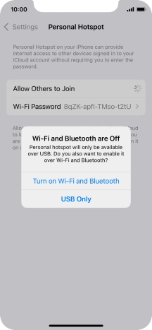 If Wi-Fi is turned off, press Turn on Wi-Fi and Bluetooth.
