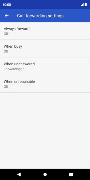 Press the Home key to return to the home screen.