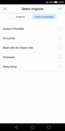 Press the required ring tones to hear them.