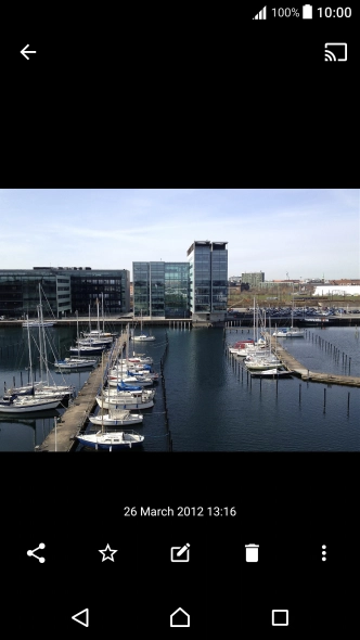 Press the share icon. Press the share icon.