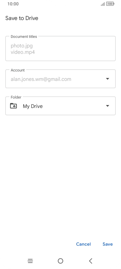 Press the field below 