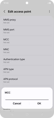 Key in 505 and press OK.